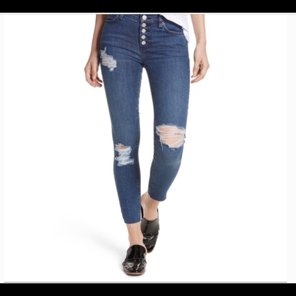 Free People Button fly lt denim jeans - Picture 3 of 8